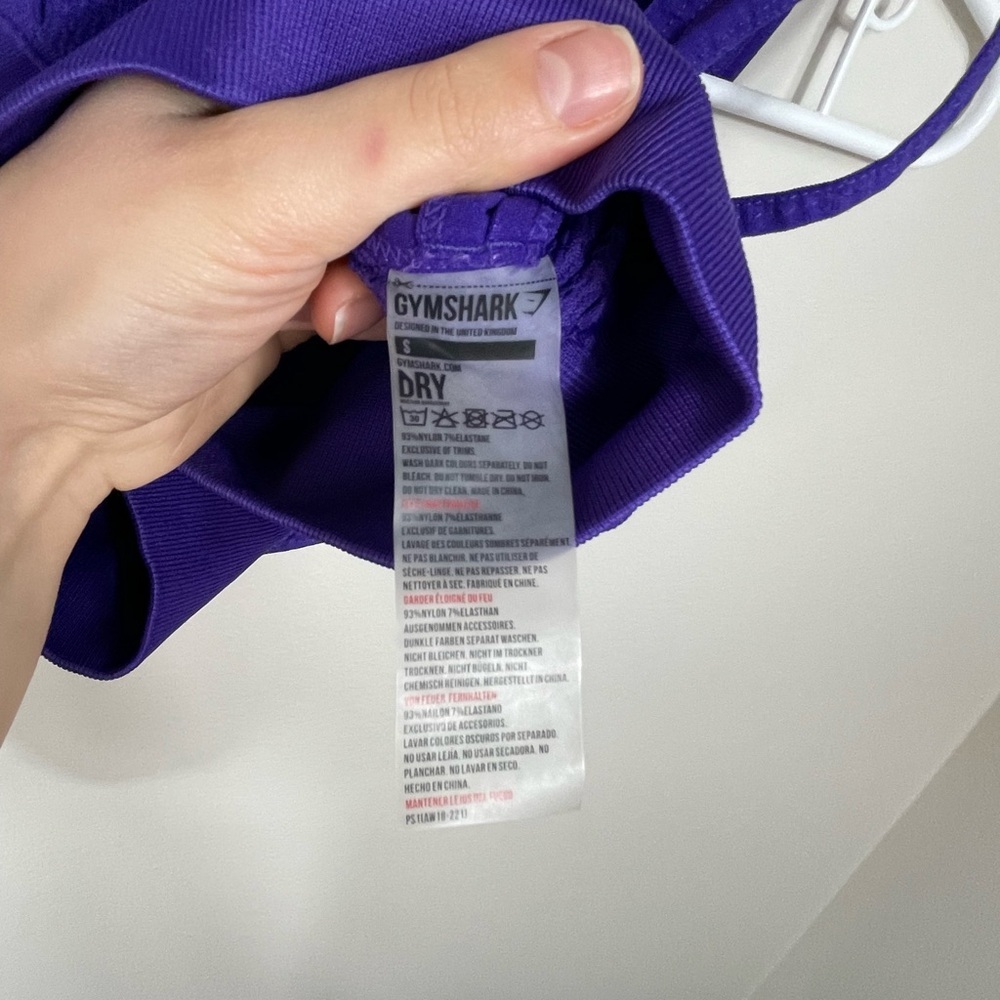 Gymshark Women's Energy Sport Crop Top Size S - Picture 6 of 6